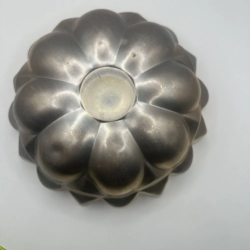 Vintage W Germany Tin Pudding Bundt Cake Jelly Mold Small 6